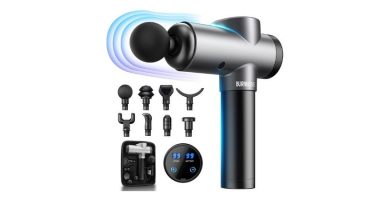 comprar en oferta pistola de masaje muscular Burnnove