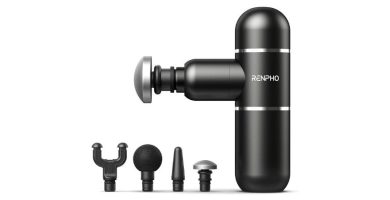 comprar en oferta mini pistola de masaje rempho